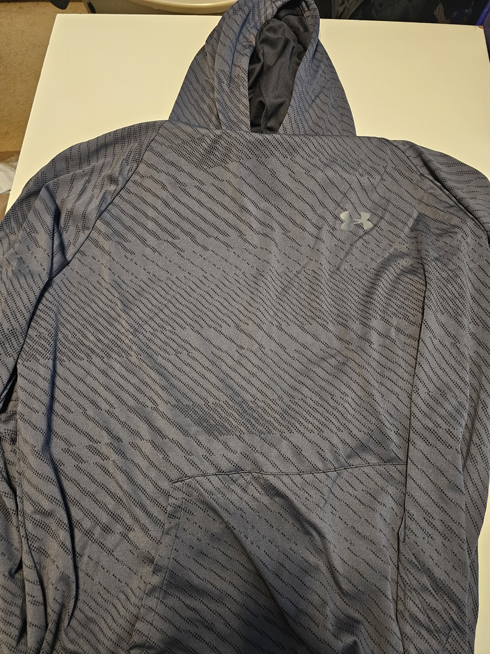 Under Armour Men's Heathered Gray Performance Hoodie Jacket